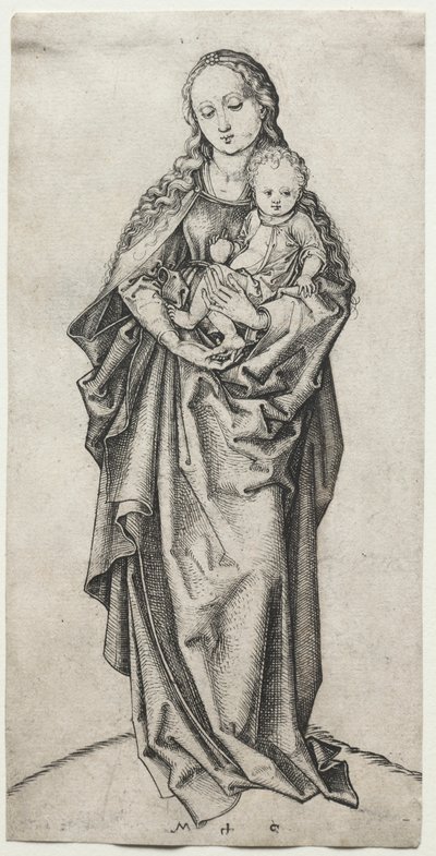 Maagd en kind door Martin Schongauer