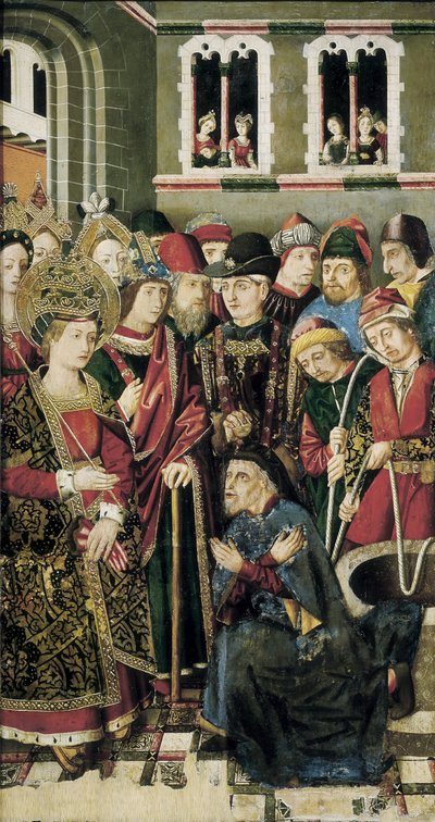 Sint-Helena vraagt Judas de Jood waar het ware kruis is door Martín Bernat and Miguel Jiménez