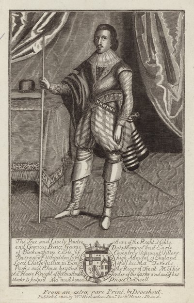 George Villiers door Martin, the elder Droeshout
