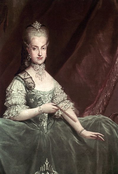 Portret van Maria Carolina van Oostenrijk door Martin van Meytens