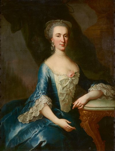 Mevrouw N. Ruard (geb. Cappellari ?) door Martin van Meytens d. J.