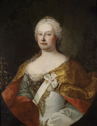 Portret van keizerin Maria Theresia van Oostenrijk 1717-1780, 1750s door Martin van Meytens the Younger