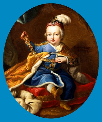 Prins Jozef, toekomstige keizer Jozef II van Oostenrijk als kind door Martin van Mytens II