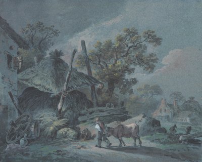 Boerderij met hooizolder door Martin von Molitor
