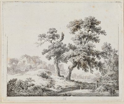 Landschap door Martin von Molitor