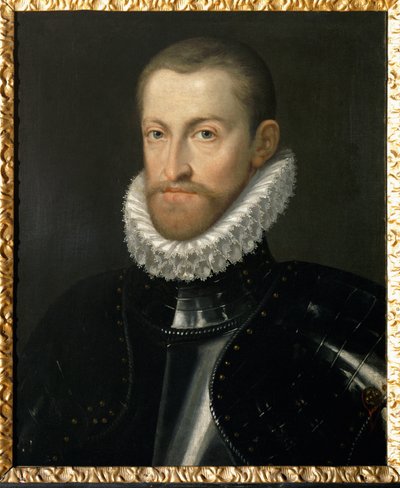 Keizer Rudolf II (schilderij op doek) door Martino Rota