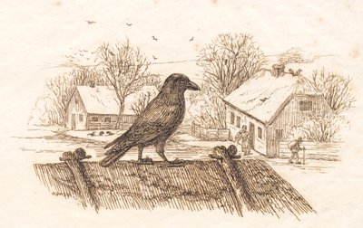 Illustratie voor "Halvhundrede Fabler for Børn" van Hey door Martinus Rørbye