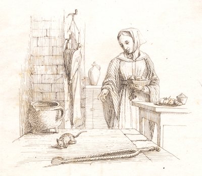 Illustratie voor "Halvhundrede Fabler for Børn" van Hey door Martinus Rørbye