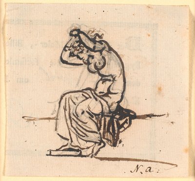 Almanak met handgeschreven notities 1848 door Martinus Rørbye