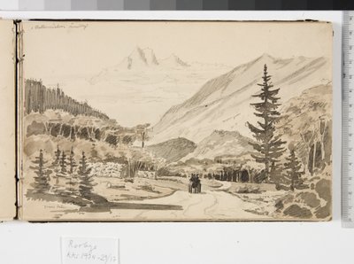Alpenlandschap door Martinus Rørbye