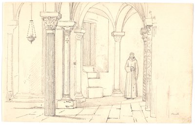 De crypte van de kathedraal, Otranto door Martinus Rørbye
