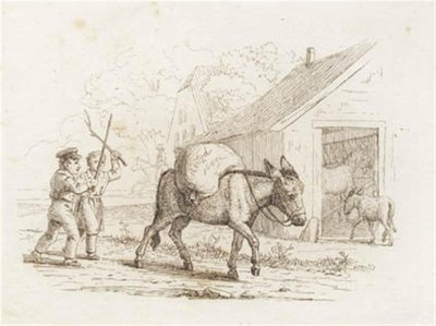 Illustratie voor "Halvhundrede Fabler for Børn" van Hey door Martinus Rørbye
