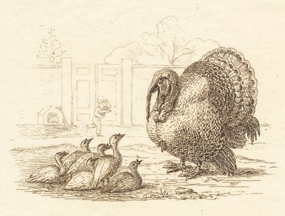 Illustratie voor "Halvhundrede Fabler for Børn" van Hey door Martinus Rørbye