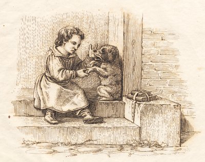 Illustratie voor "Halvhundrede Fabler voor Kinderen" door Hey door Martinus Rørbye