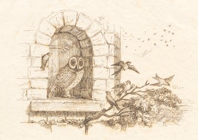 Illustratie voor "Halvhundrede Fabler for Børn" door Hey door Martinus Rørbye