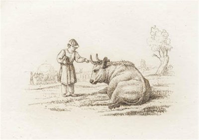 Illustratie voor "Halvhundrede Fabler voor Kinderen" van Hey door Martinus Rørbye