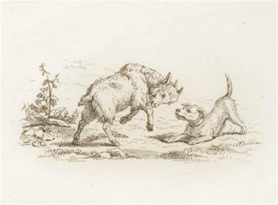 Illustratie voor "Halvhundrede Fabler for Børn" van Hey door Martinus Rørbye