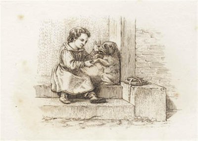 Illustratie voor "Halvhundrede Fabler voor Kinderen" door Hey door Martinus Rørbye