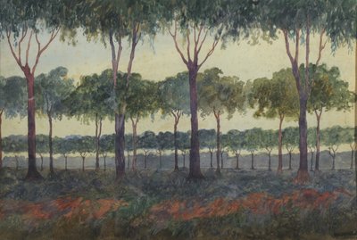 Een bosje bomen door Martín Malharro