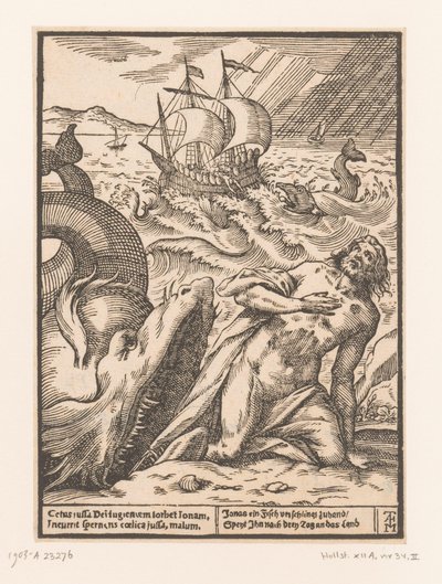 Jonas op de kust geworpen door Marx Anton Hannas