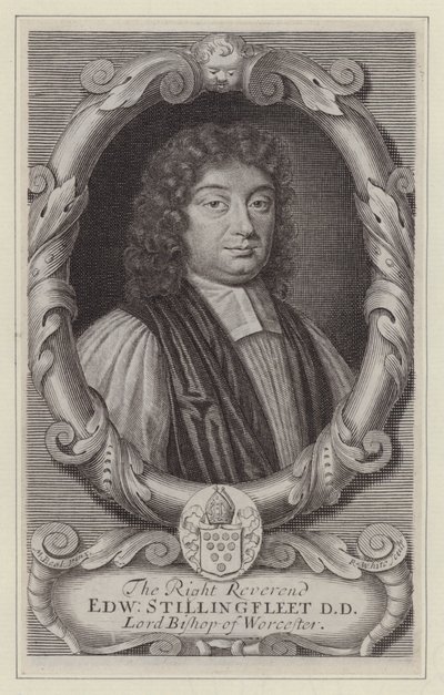 Edward Stillingfleet, Bisschop van Worcester (gravure) door Mary (after) Beale