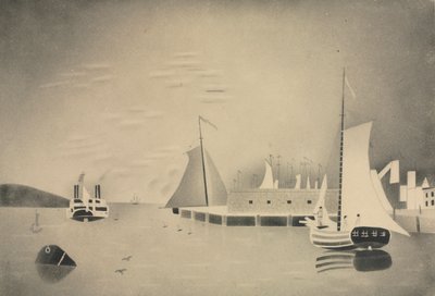 Havenscène, 1850s of 60s door Mary Altha Nims