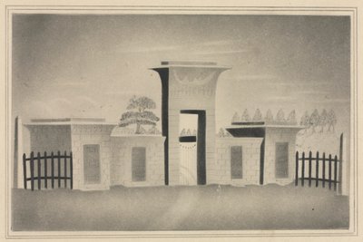 De Poort van Mount Auburn, nabij Boston door Mary Altha Nims
