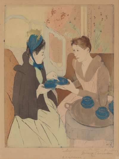 Theekransje door Mary Cassatt