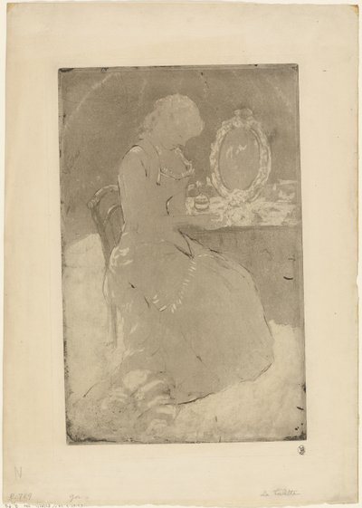 Aan de Kaptafel door Mary Cassatt