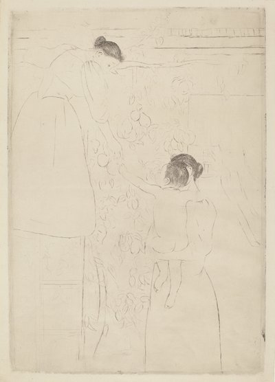 Vruchten plukken door Mary Cassatt