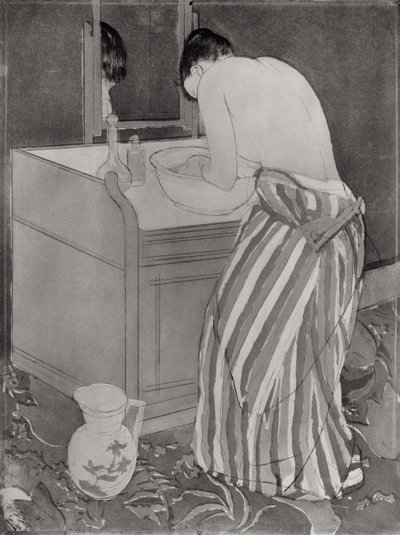 La Toilette, 1891 door Mary Cassatt