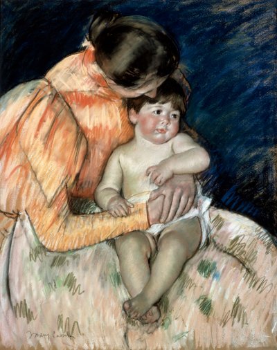Moeder en Kind, eind 19e of begin 20e eeuw door Mary Cassatt