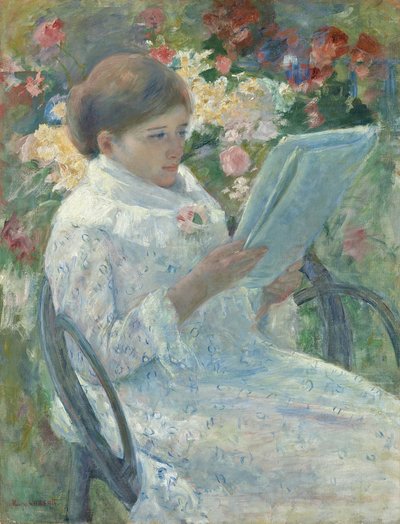 Op een Balkon door Mary Cassatt