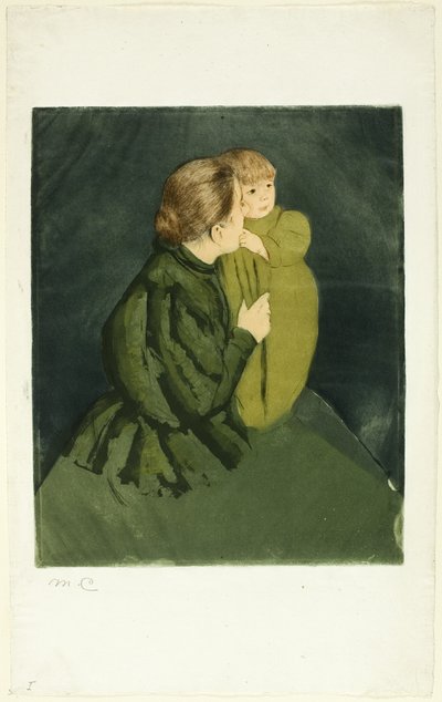 Boerenmoeder en Kind door Mary Cassatt