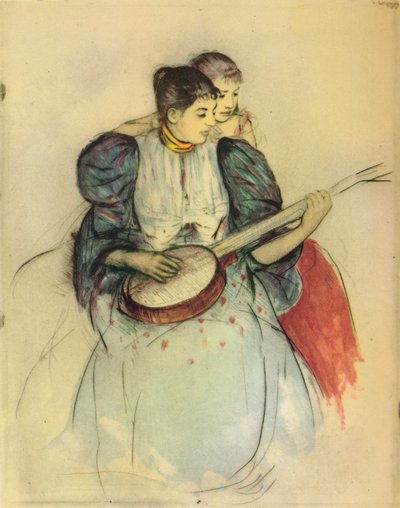 De banjoles, 1893, 1946 door Mary Cassatt