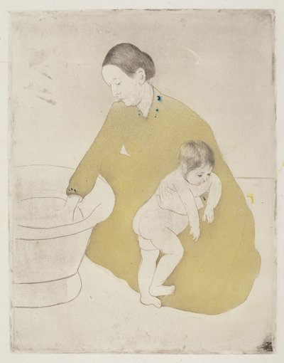 Het bad door Mary Cassatt