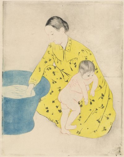 Het bad door Mary Cassatt