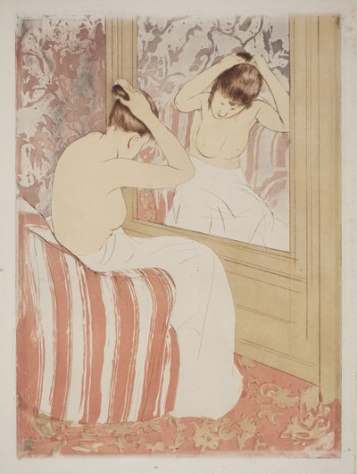 Het kapsel door Mary Cassatt