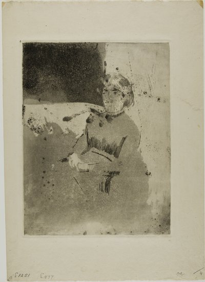 De hoek van de bank (nr. 1) door Mary Cassatt