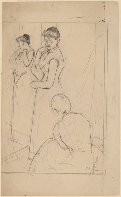 De passing (recto) door Mary Cassatt
