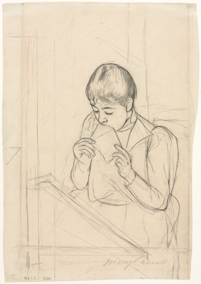 De Brief recto, De Brief verso, 1891 door Mary Cassatt