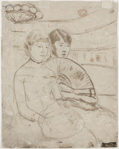 De Loge [verso], 1882 door Mary Cassatt
