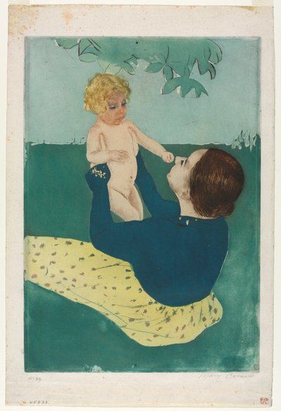 Onder de Paardenkastanjeboom, 1896-1897 door Mary Cassatt
