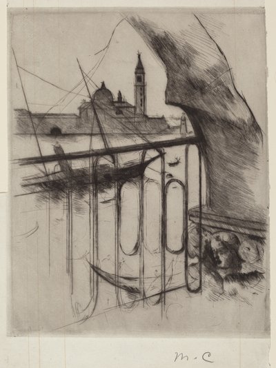 Uitzicht op Venetië door Mary Cassatt