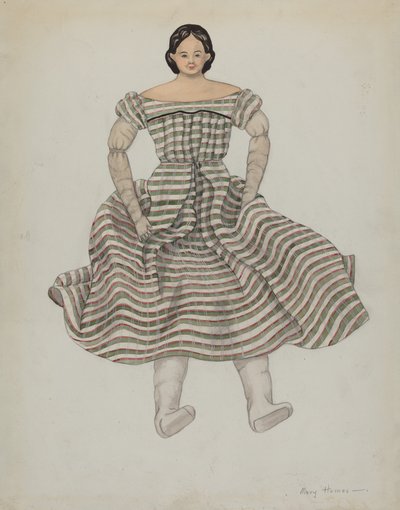 Pop en kostuum, ca. 1937 door Mary E Humes