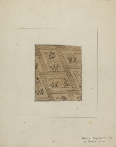 Materiaal van Jurk, ca. 1937 door Mary E Humes