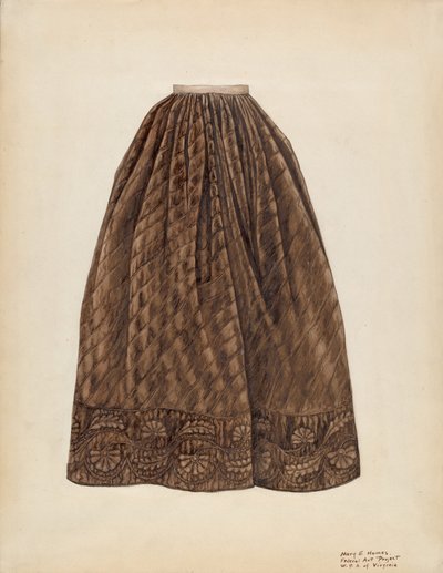 Onderrok, ca. 1938 door Mary E Humes