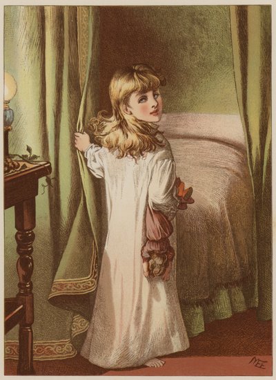 Meisje gaat naar bed door Mary Ellen Edwards