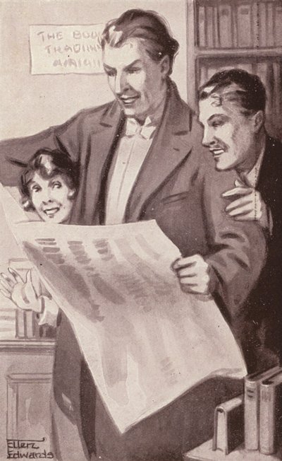Illustratie voor Kipps door H.G. Wells door Mary Ellen Edwards