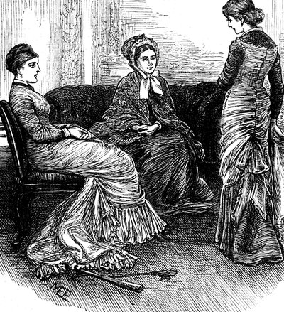 Drie vrouwen zitten in gesprek door Mary Ellen Edwards